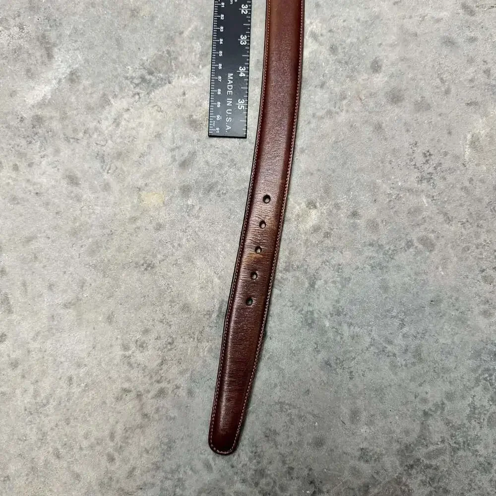 Trafalgar Cortina Brown Leather Belt - Size 38